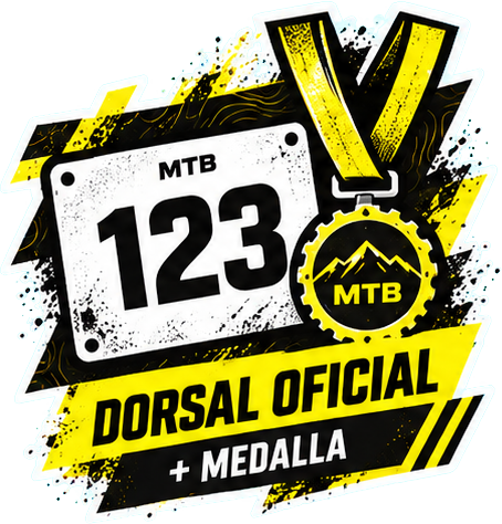 Dorsal oficial + medalla